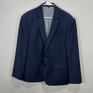 Express wrinkle resistant classic‎ jacket in blue